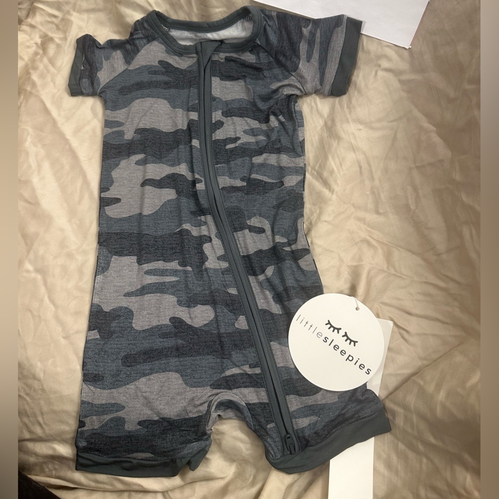 Little Sleepies Vintage Camo Shorty